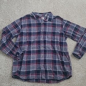 RedHead Brand Co XL Red Plaid Flannel Button Down Casual Men's Shirt